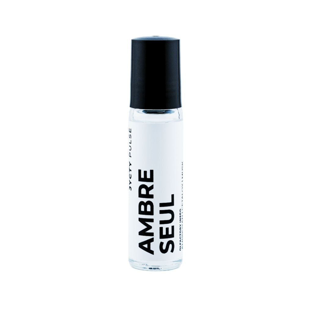 Small bottle labeled 'Ambre Seul' on a white background