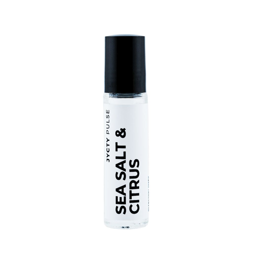 Roll-on bottle labeled 'Sea Salt & Citrus' on a white background